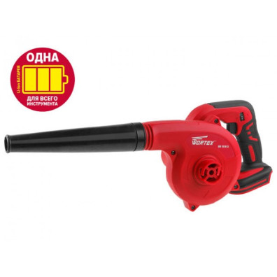 Аккум. воздуходувка WORTEX BB 1518 D ALL1 (18 В, БЕЗ АККУМУЛЯТОРА И ЗУ, макс. скор. воздуш. потока 156 м куб./ч)